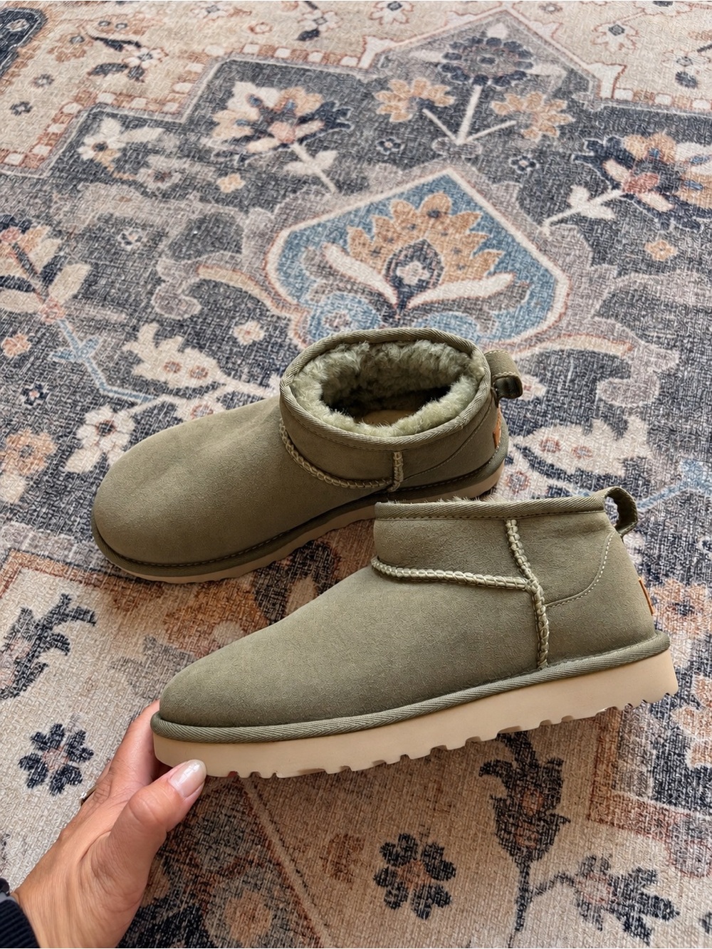 UGG Classic ultra mini boot in burnt olive size 7
